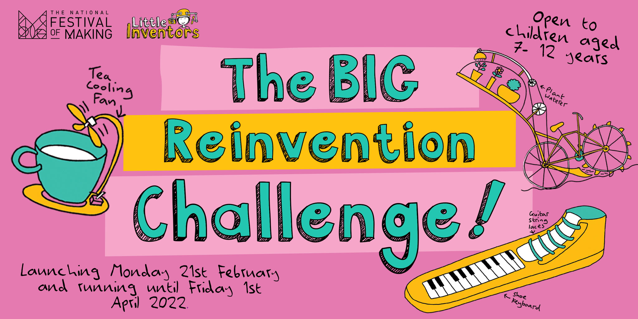 Banner for the challenge saying 'The Big Reinvention Challenge'