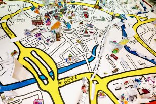 A Line Art: Fold Your Town