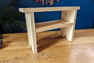 Stool Making with Girls With Drills
