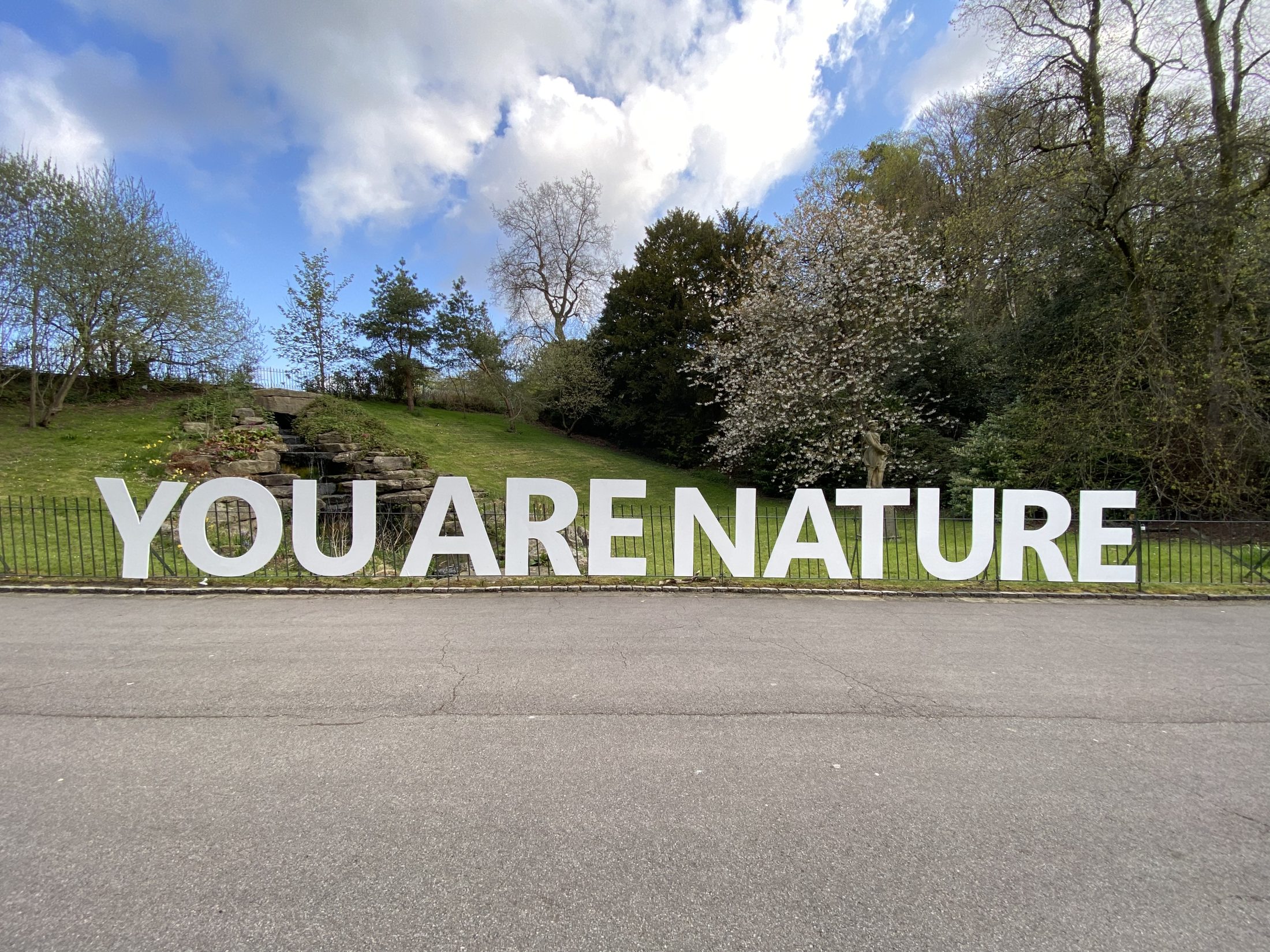 Large white letters spell 